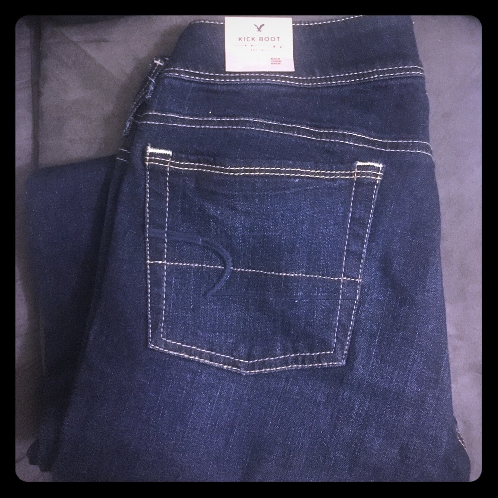 Women's American Eagle Kick Boot Jeans Size 10