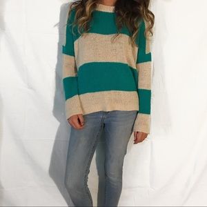 Striped Knit Sweater