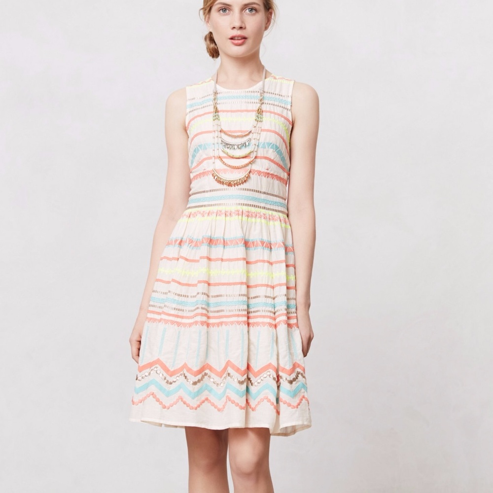 Plenty Tracy Reese Natural Sunglow Dress Stripes