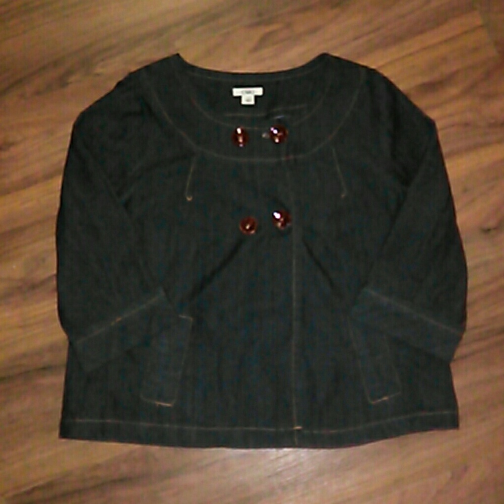 Cato Double Button Dark Denim Jacket