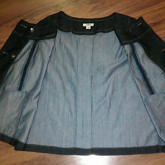 Cato Double Button Dark Denim Jacket - Picture 3 of 8