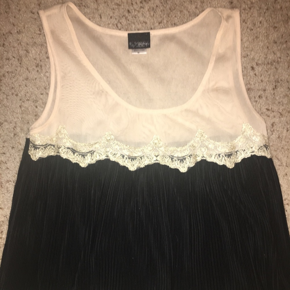 Lace fancy tank top