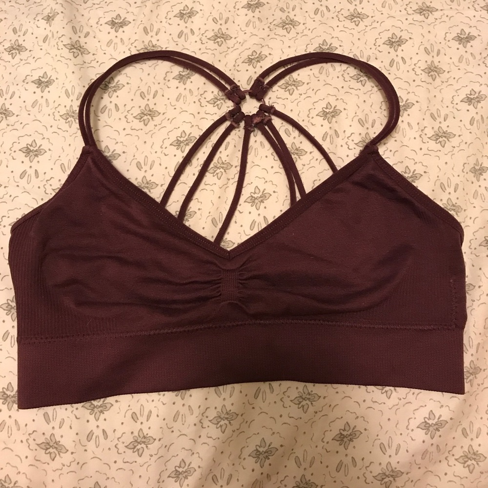 Wet Seal Maroon Sport Bra