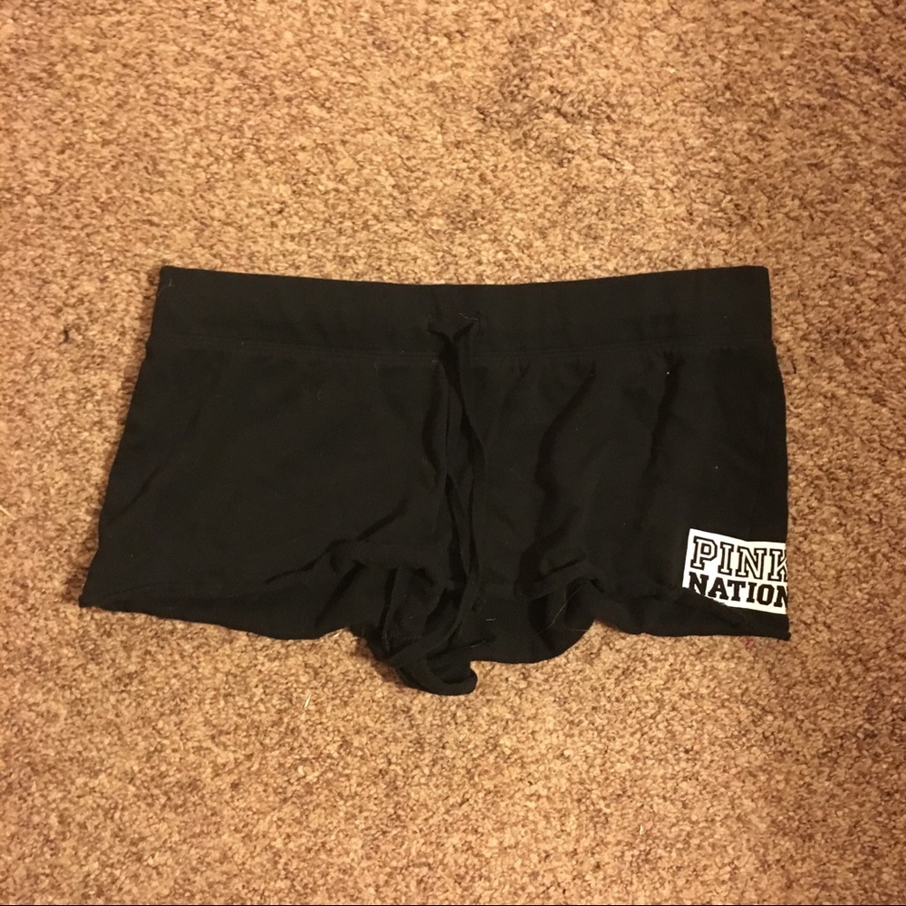 Victoria's Secret PINK Nation Black Shorts
