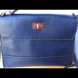 Boden Navy Blue leather handbag