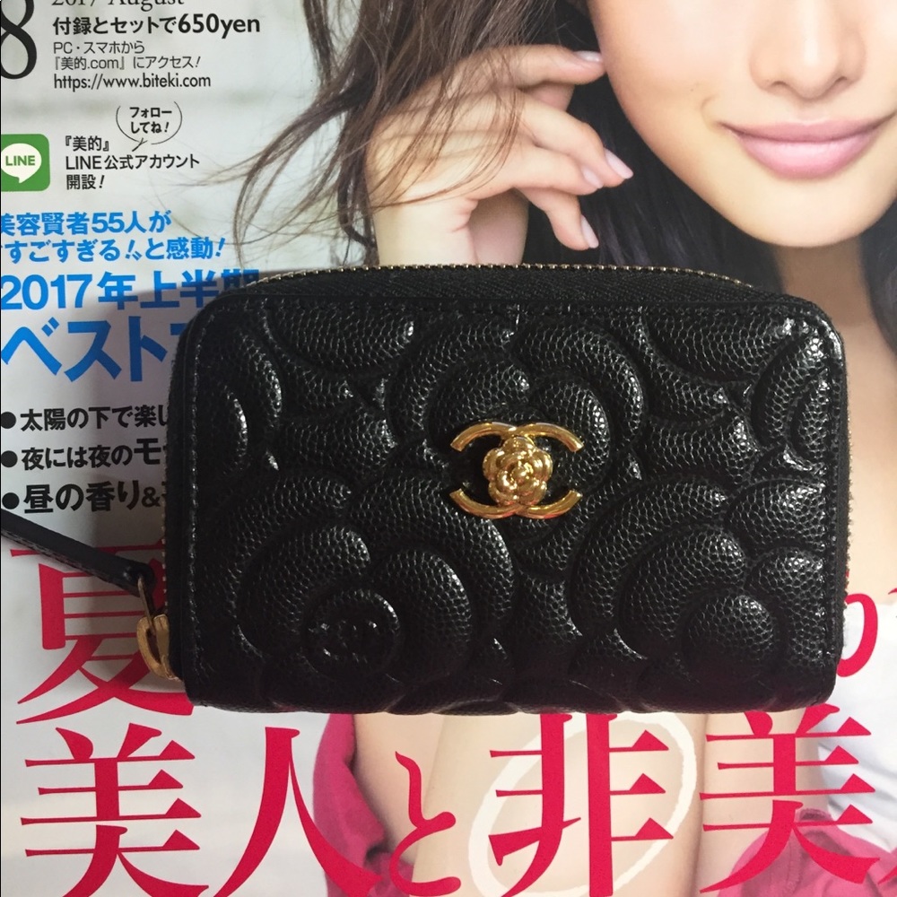 Chanel card holder coin purse