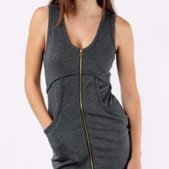 T by Alexander Wang Dresses & Skirts - Alexander Wang Ponte Knit Zip Front Sheath Dress