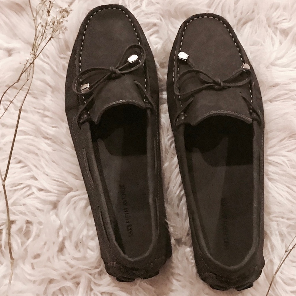 Saks Fifth Avenue Women's Graphite/Black Flats