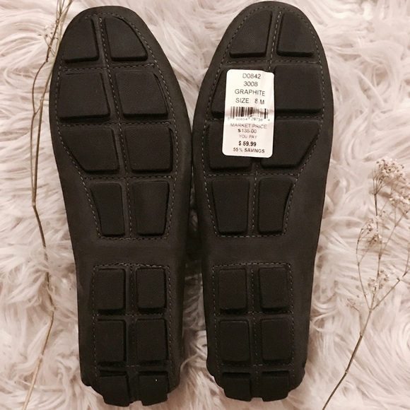 Saks Fifth Avenue Women's Graphite/Black Flats - Picture 2 of 4