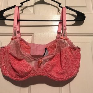 Pink Leopard soft-cup bra (36DD)