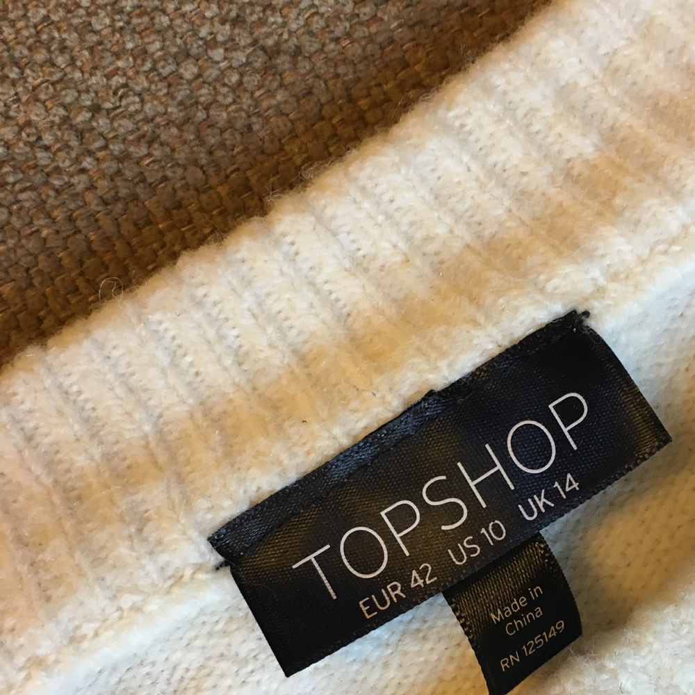 White oversized sweater by TopShop