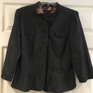 Sandro Sportswear denim colored fitted blazer