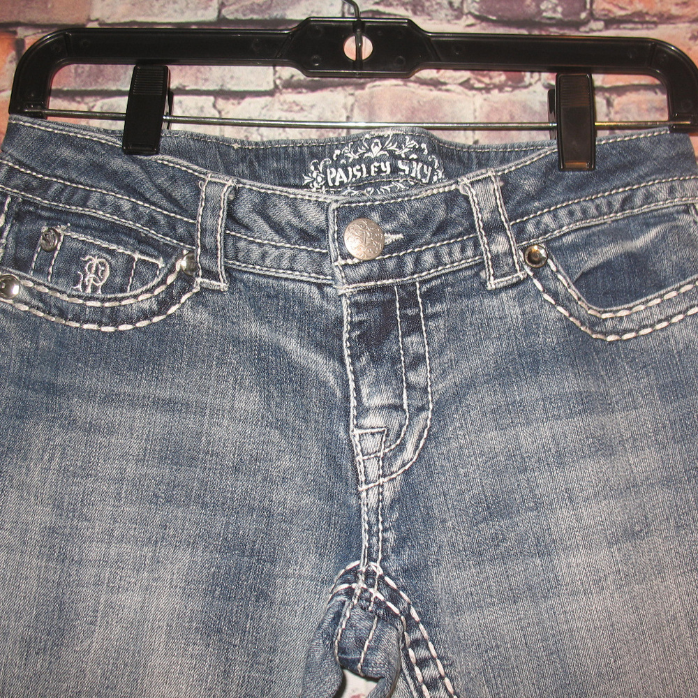 PAISLEY SKY-SX 2-EMBELLISHED/JEWELED-FLARE