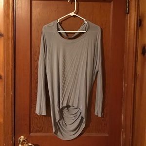 Express long sleeve grey shirt