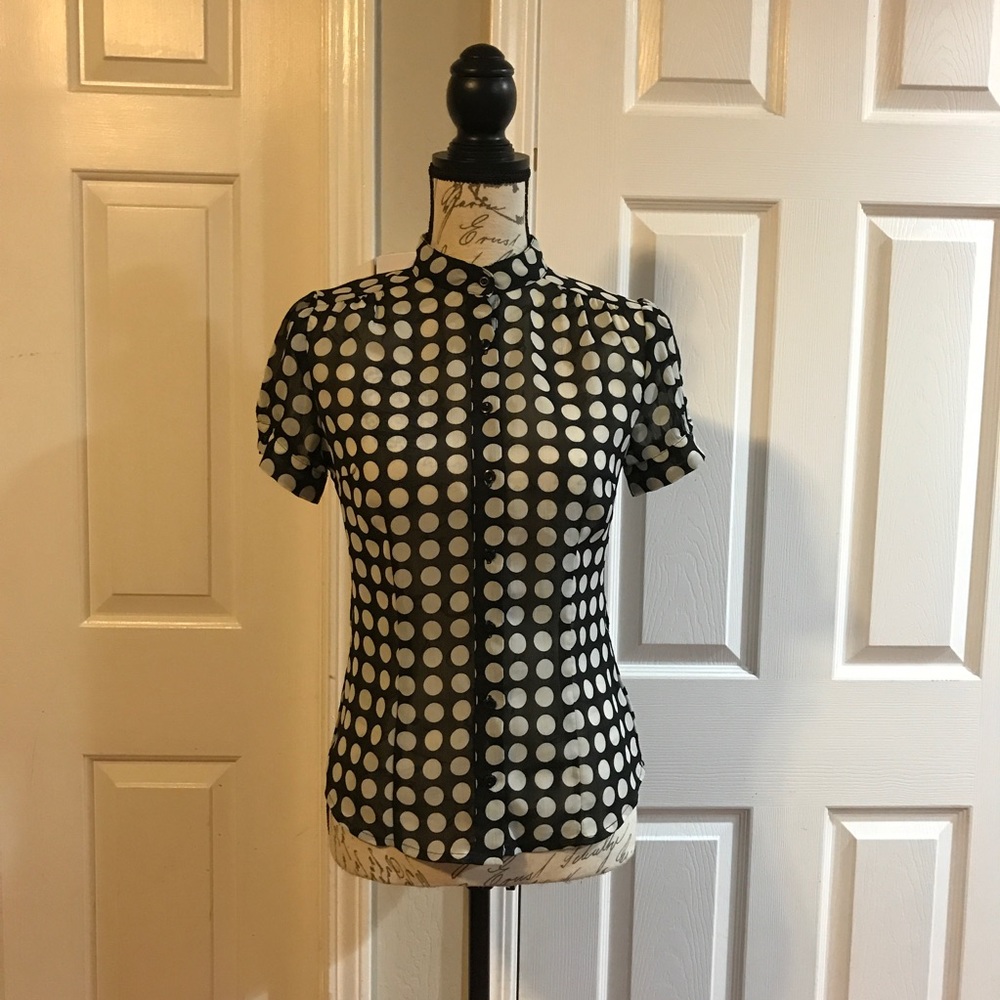 ****SOLD**** BCX Polka Dot Blouse