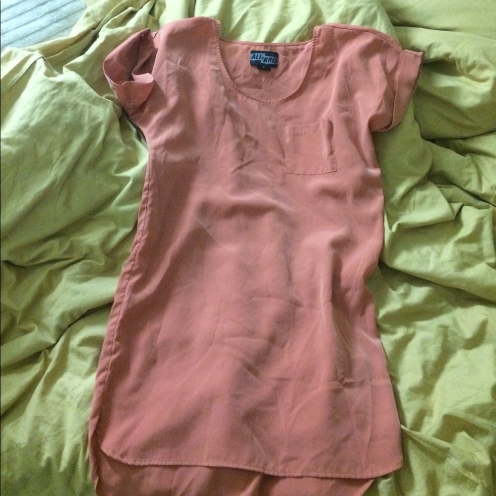 Ali and Kris coral dress