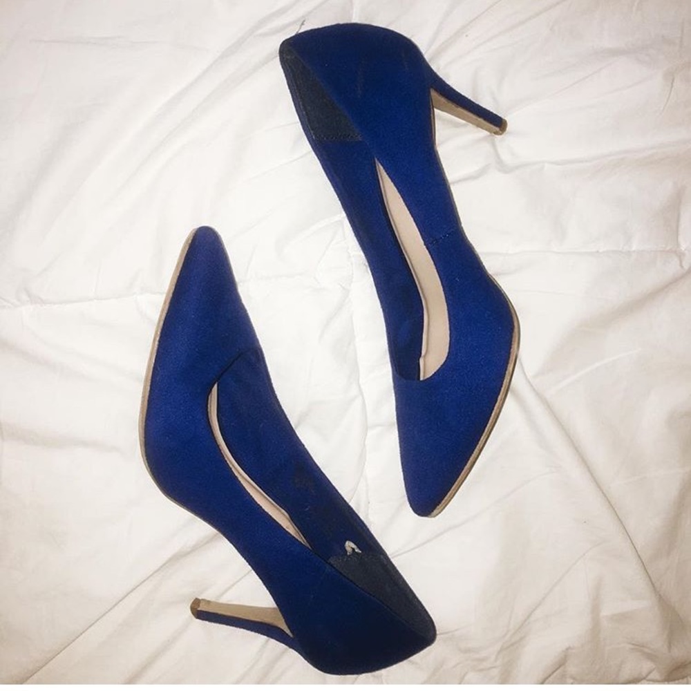 Blue Suede Heels