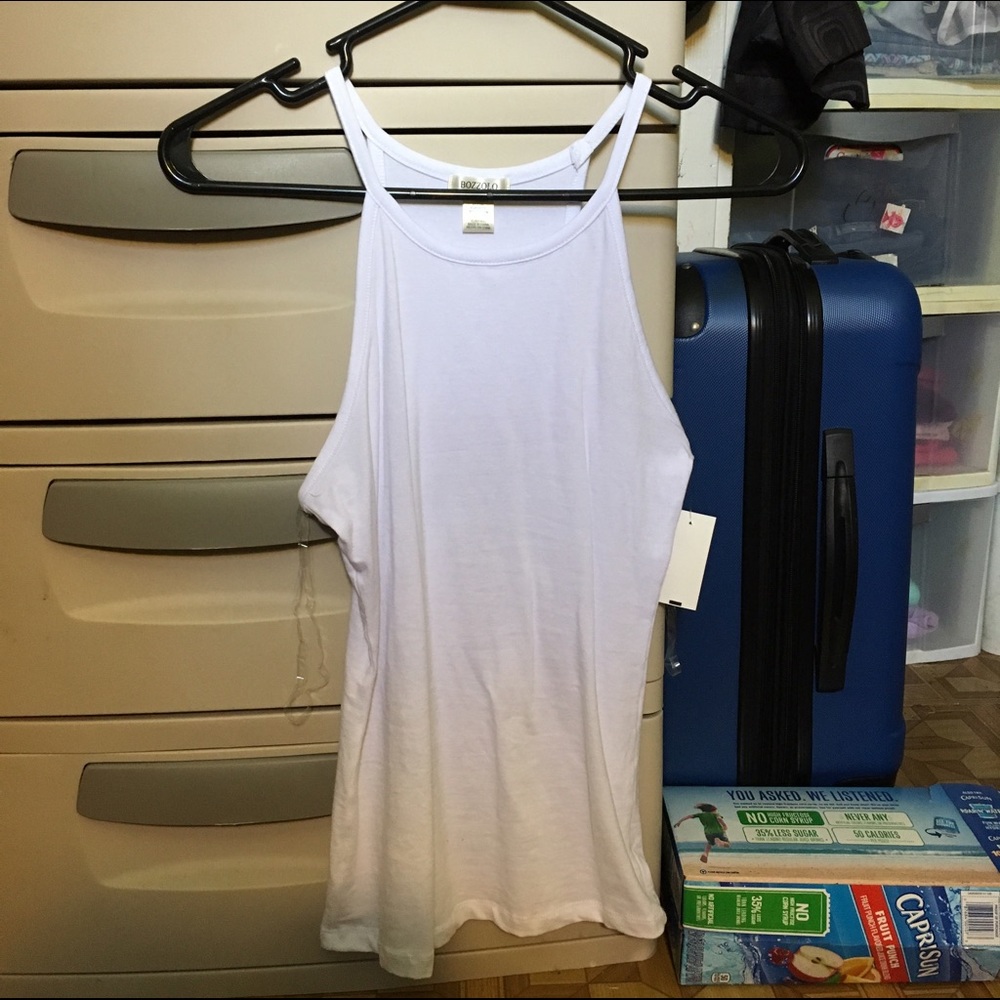 White halter tank