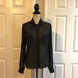 XHilaration Polka Dot Blouse