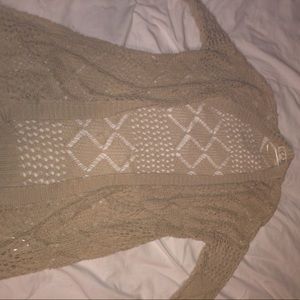 Brown knit cardigan