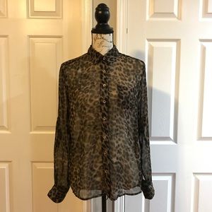 Leopard Print Blouse