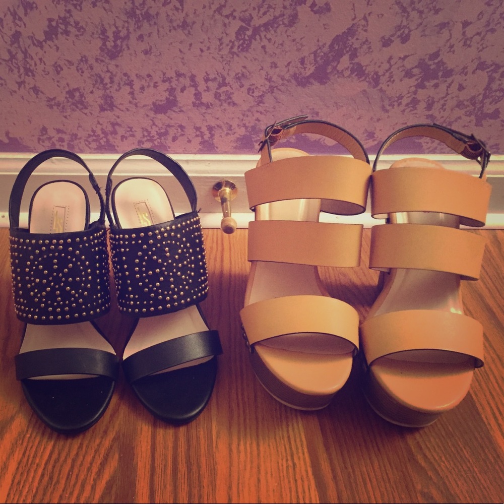 Shoe Dazzle's JUSTFAB & Leila Stone Wedges Heels