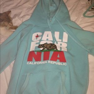 Light blue California republic sweatshirt