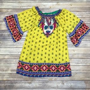 Flying Tomato Boho Patterned Tunic Dress