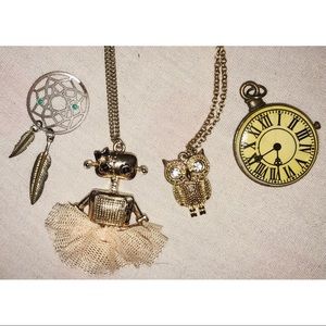 Necklace bundle with bonus charms!