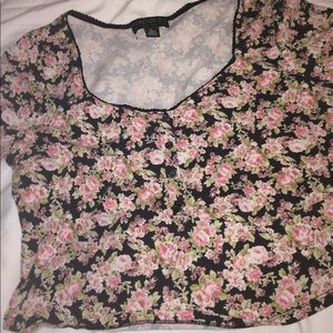Forever 21 Floral crop top
