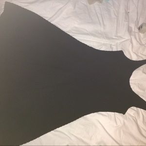 Forever 21 black ribbed skater dress