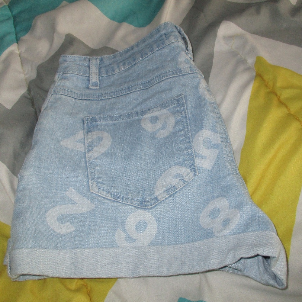 F21 Number Shorts