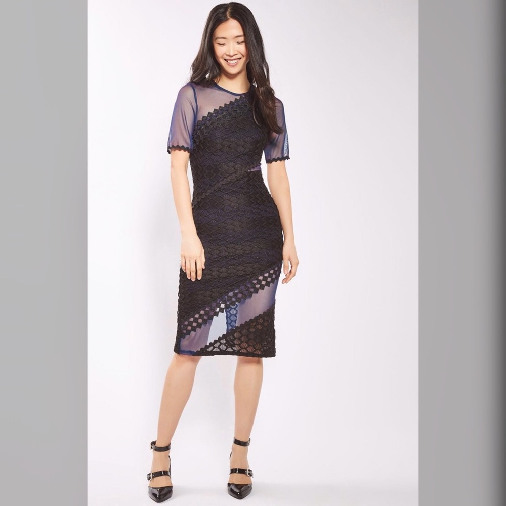 🔥Topshop Midi Dress Blue BNWT