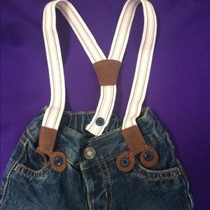 Carters suspenders pants !! NEW 💙