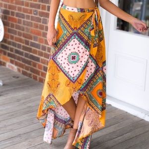Lovely Bohemian Wrap Skirt