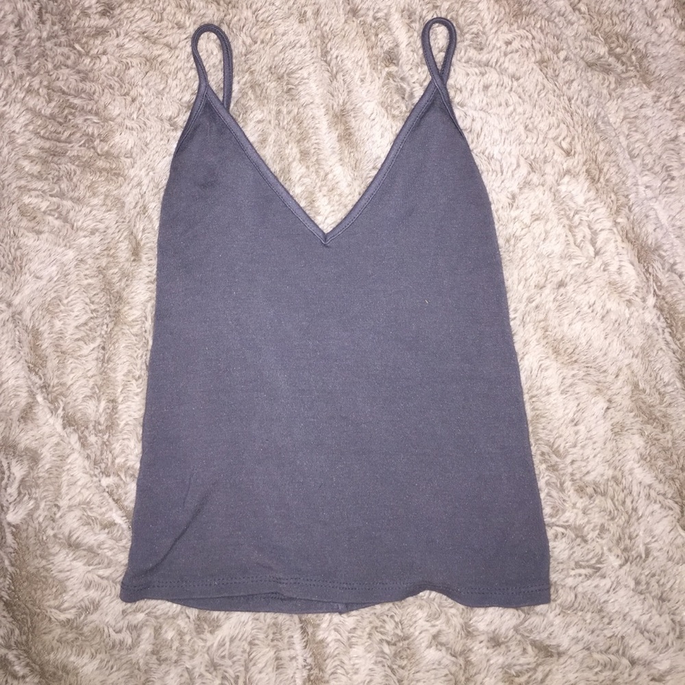 Brandy Melville perfect condition grey/blue tank