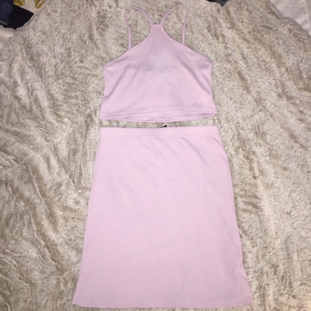 NWT! Boohoo two piece halter bodycon set