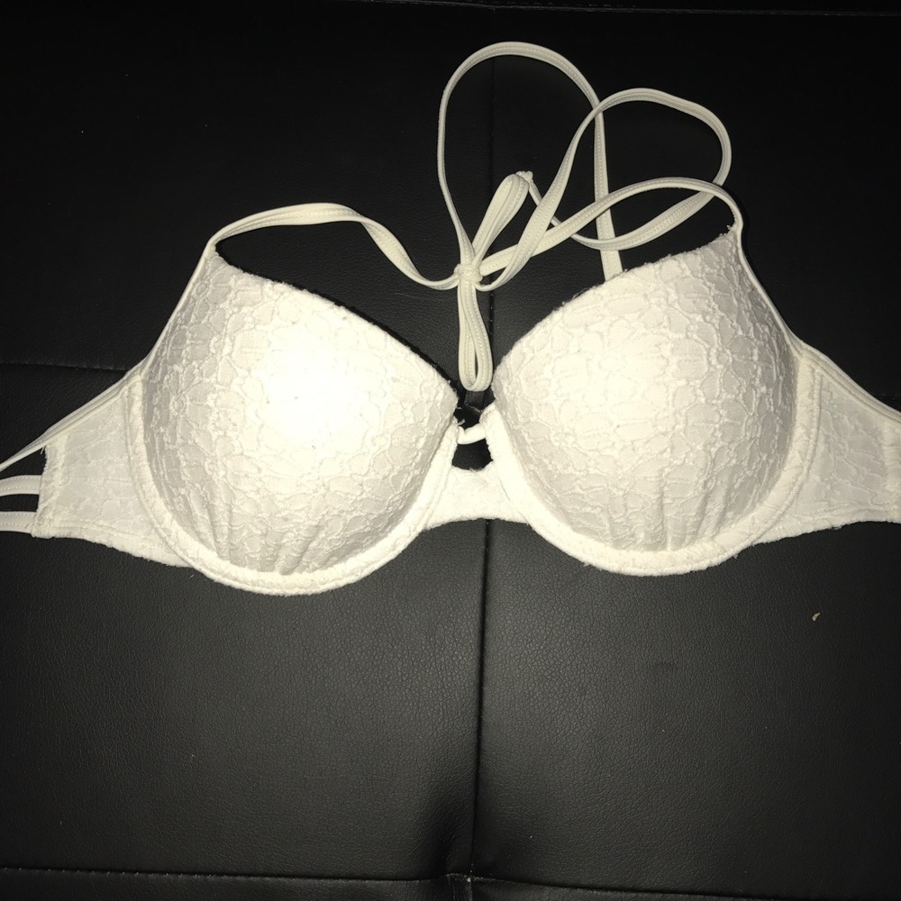White lace Swim top