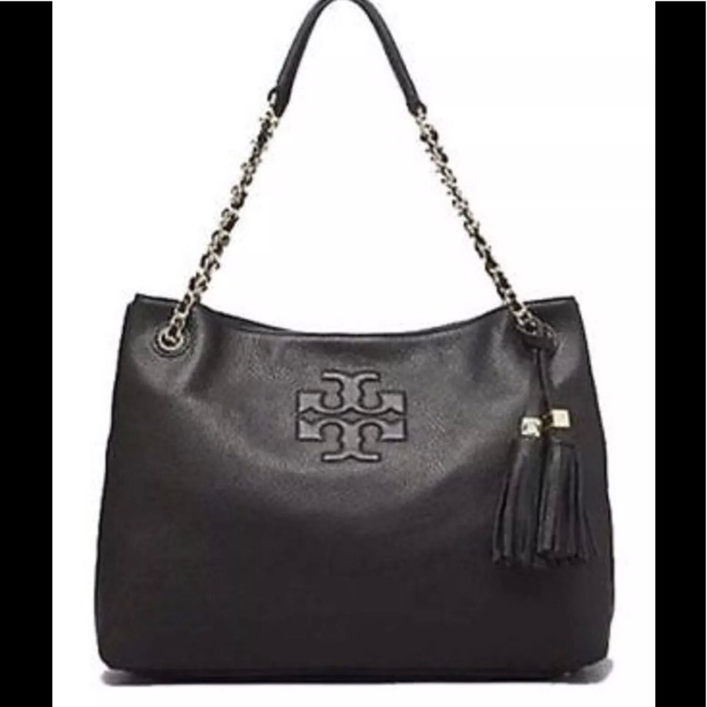 Tory Burch Black Leather Shoulder Bag