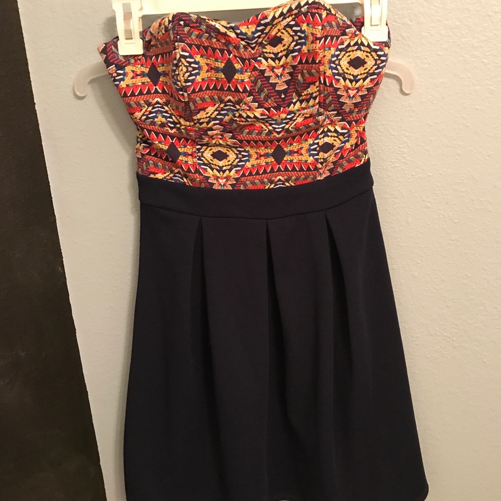 Mini Dress Tribal Print Top