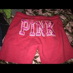 Pink sweats/shorts