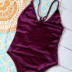 Velvet Maroon bodysuit