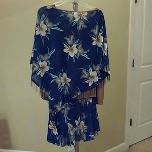 🌟🌟Floral Skirt Set 20W 3 pc. Navy/Caramel ❤❤