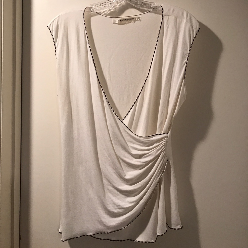 Max Studio Wrap Top