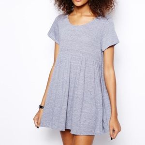 American Apparel heather gray babydoll dress
