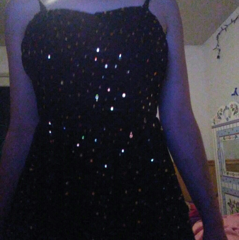 Brown sparkle dress