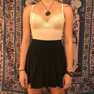 Nude lacey body suit