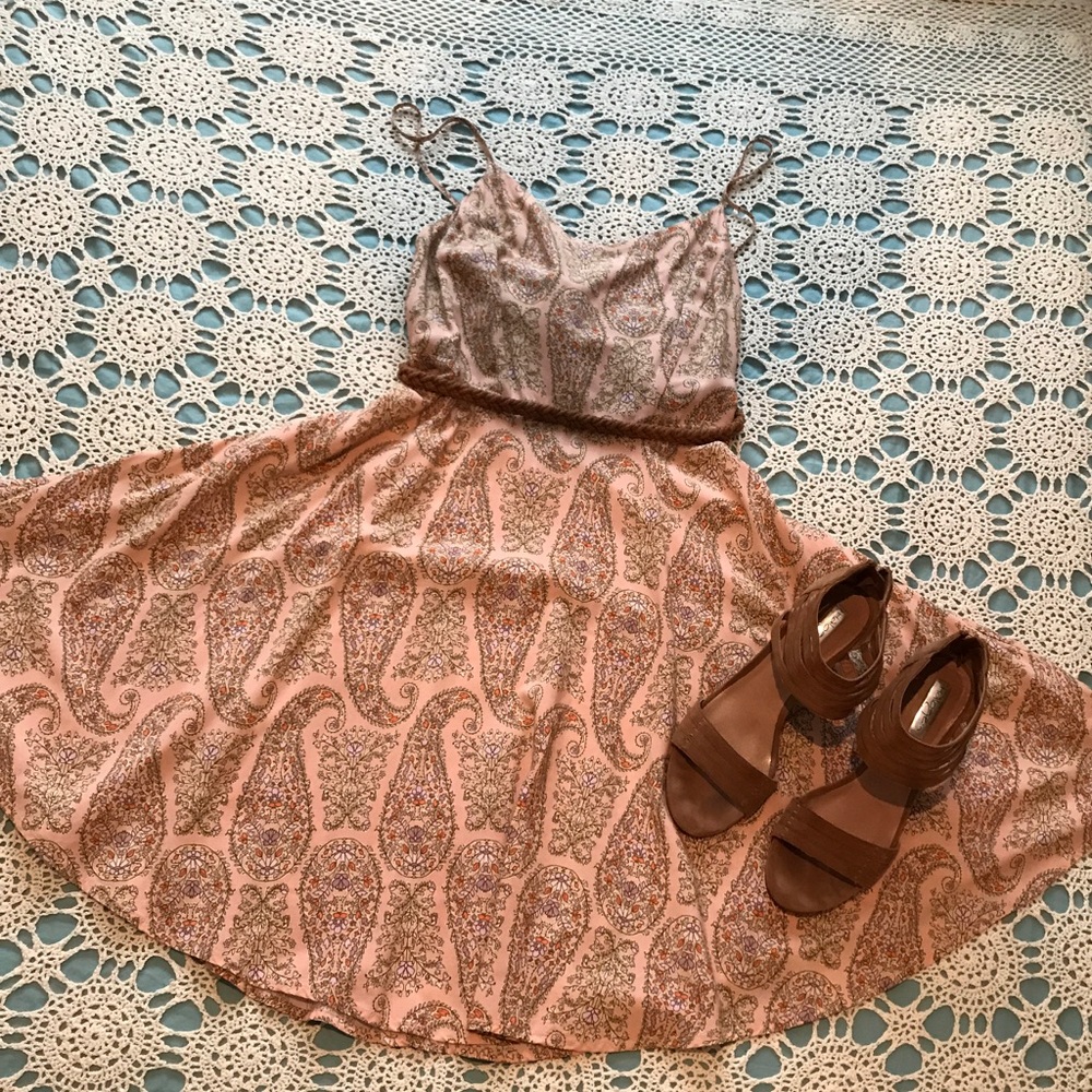 Sold Old Navy Peach Paisley dress
