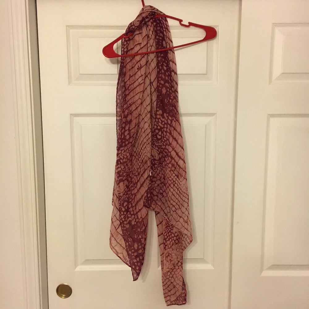 Pink scarf