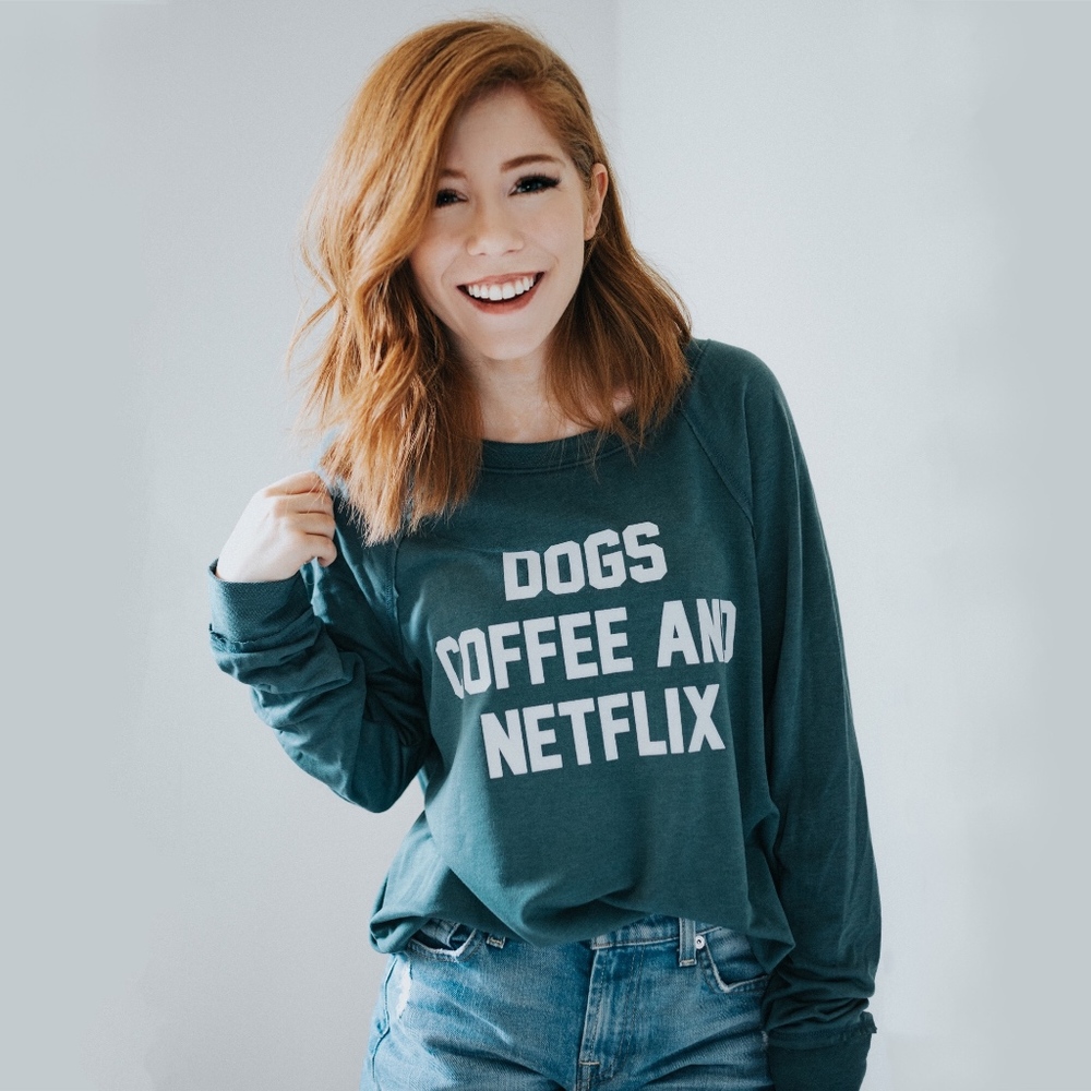 Dogs, Coffee, & Netflix Sweatshirt